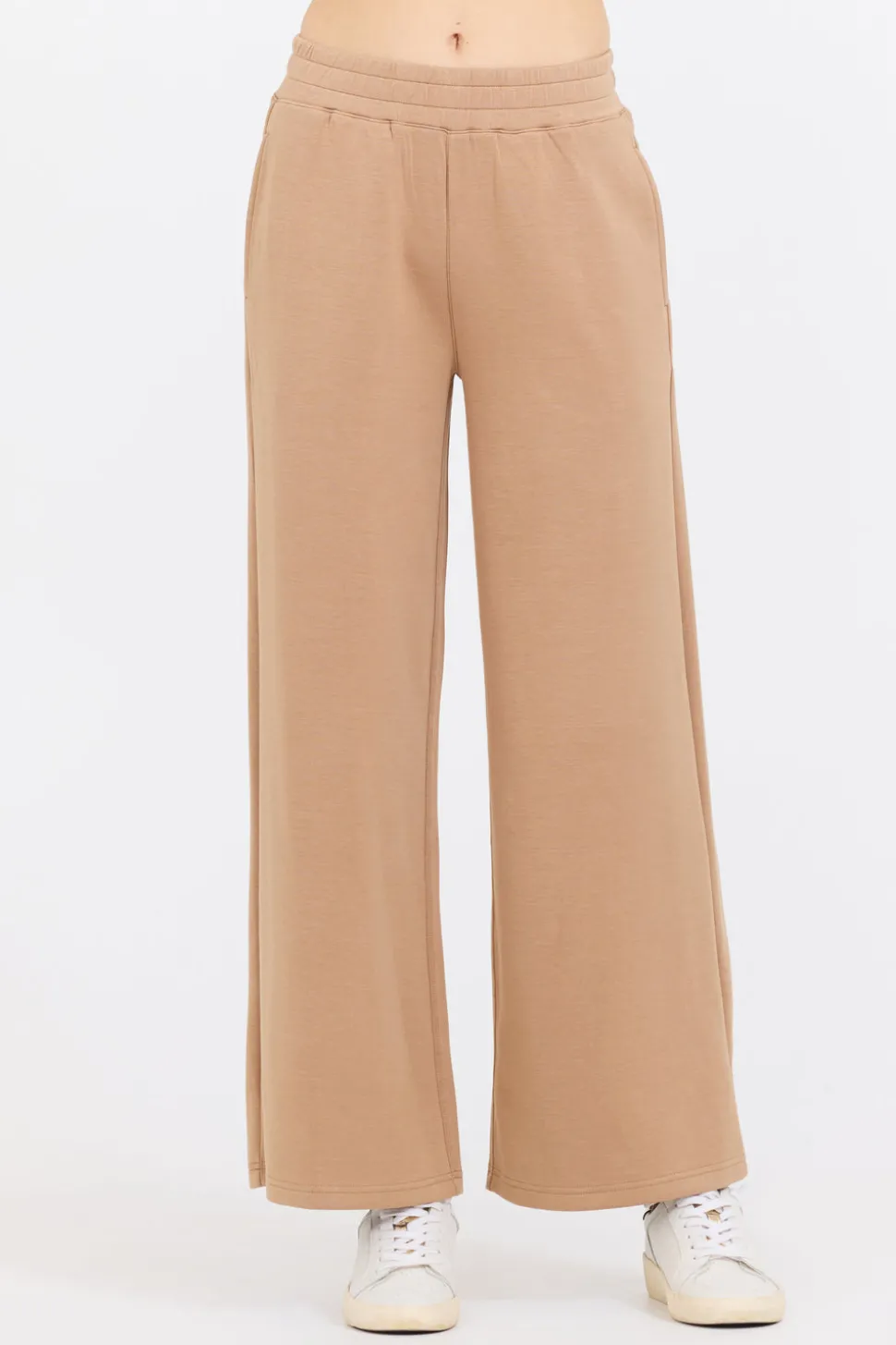 Caramel Cloud Fleece Flare Pant-Vintage Havana Discount
