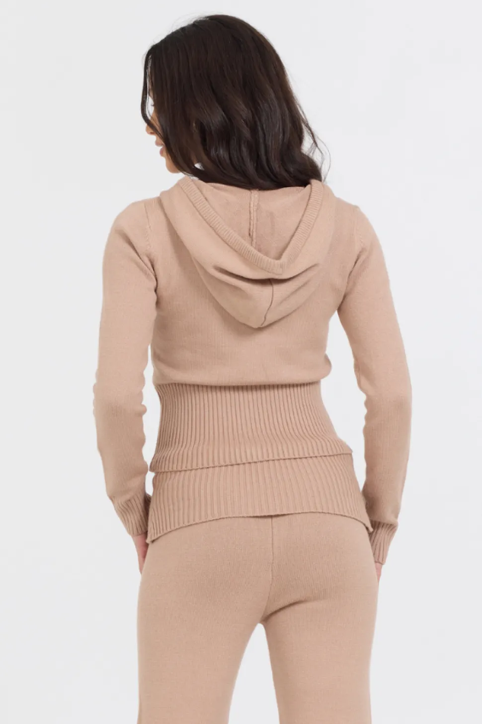 Salted Caramel Slim Fit Knit Zip Up-Vintage Havana Best