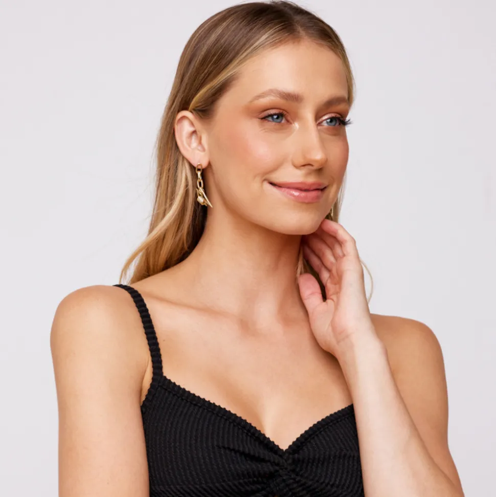 TORI EARRINGS-Vintage Havana Cheap